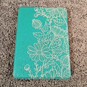 WALNEW Case for 6.8 Kindle Paperwhite Teal Spring Blossoms Mandala Flip New